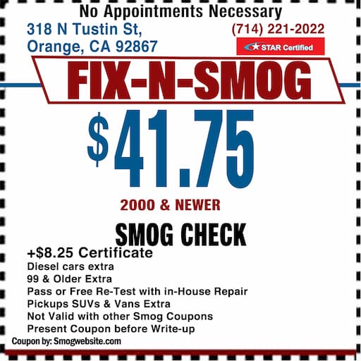 Smog Check Coupon